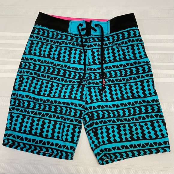 American Eagle Outfitters AEO Mens Blue Board Tribal Swim Trunks- NWOT Size XS - Picture 1 of 6